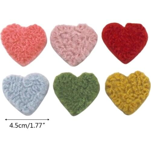 5 Pcs Baby Wool Felt Cute Love Hearts Newborn Photography Props Decorations Infant Photo Shooting Accessories