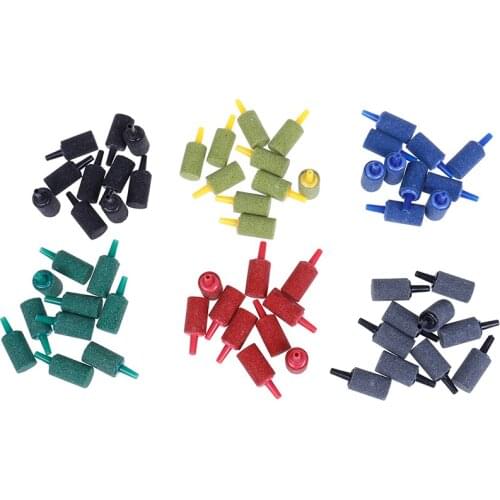 6 Color Fish Tank Aquarium Air Stone Bubble Wall Aeration Tube Oxygen Pump Diffuser High Efficiency And Without Pollution