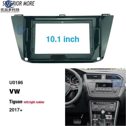 2 Din 10.1 inch car radio Fascias for VW TIGUAN 2017 Dashboard Frame Installation dvd gps mp5 android Multimedia player