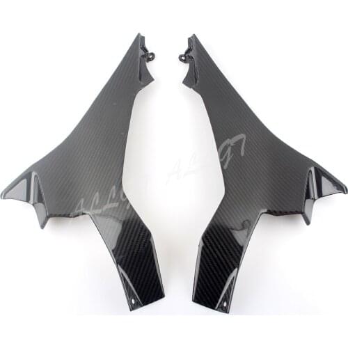 Side Fairing 2 Picese Real 100% Carbon Fiber Fit for 2018 2019 Kawasaki Ninja 400 Nose
