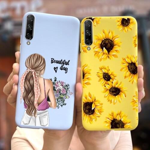 Honor 9X Premium Case For Huawei Honor9X Global STK-LX1 Soft Slim Fundas Stylish Flower Phone Cases For Honor 9X 9 X Honor9X Pro