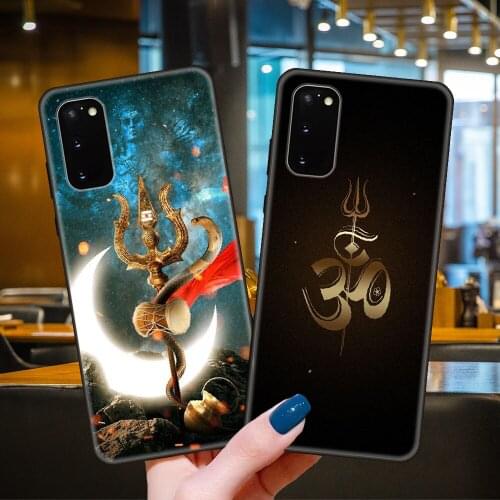 Phone Case For SamSung Galaxy S20 S10 S9 S8 S7 S6 Plus E Lite Ultra Edge Black Cover Shell Luxury Hoesjes Shiva Hindu Buddha