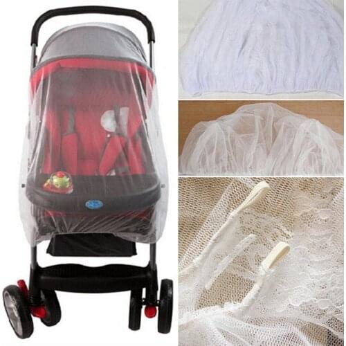 Newborn Infant Baby Stroller Pushchair Mosquito Insect Net Safe Mesh Buggy(White/Blue/Pink/Purple)