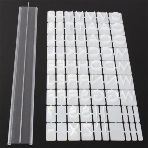 Food Grade Plastic Alphabet Letter Press Mold Biscuit Cookie Mould Cake Decoration for Wedding Birthday Party Cake Mold Tools