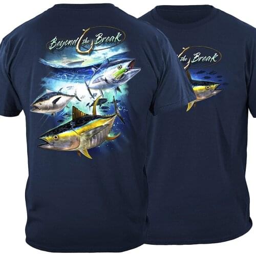 Tuna Time Off Shore Fishing Fisherman Angler Gift T-Shirt. Summer Cotton Short Sleeve O-Neck Mens Casual T Shirt New S-3XL
