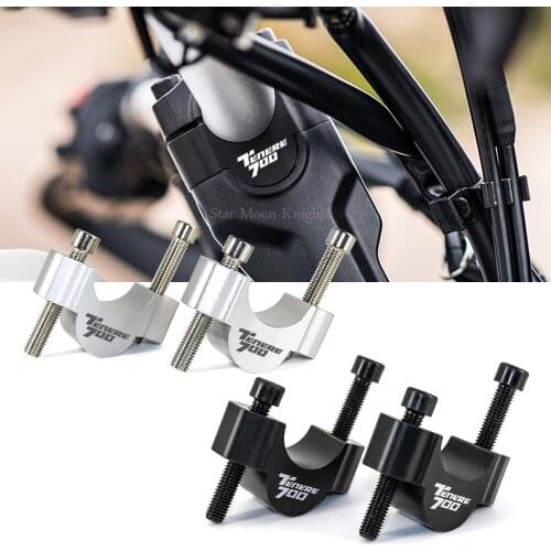 Motorcycle Handlebar Risers Clamp Mounting Clamp Mount Riser Clamps CNC Aluminum For Yamaha Tenere 700 Tenere700 XT700Z XTZ 700