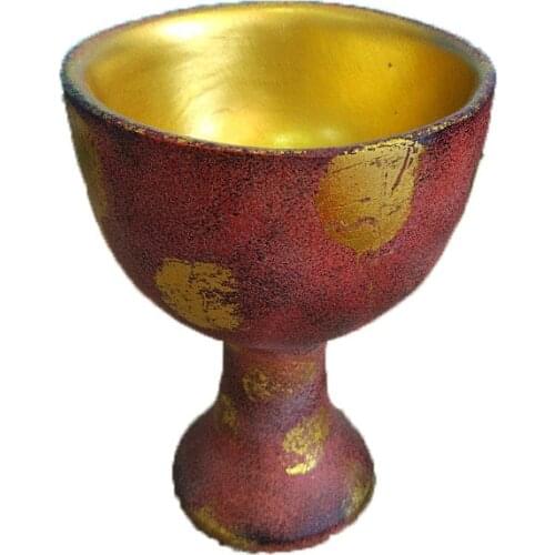 Holy Grail Energy Gathering Magic Props Wine Glass Sacrifice Utensil Tools Religious Resin Decoration