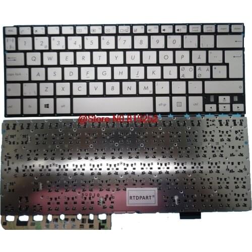 Keyboard For ASUS UX360 UX360CA 9Z.NBXPQ.51N 0KNB0-2127ND00 AEBKDX00010 NSK-WB51N Sliver Without Frame Nordic NE