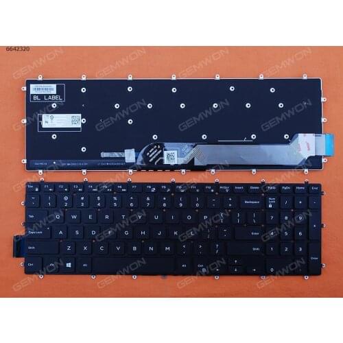 US Language New laptop notebook computer replacement keyboard for Dell DELL Inspiron Gaming 15-7566 BLACK(Backlit,Win8)