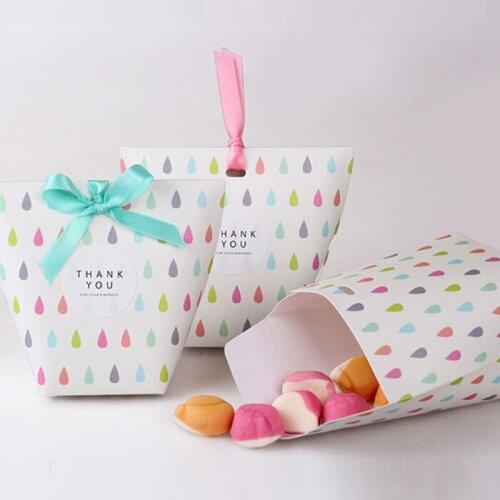 Candy box bag chocolate paper gift dots grace for Birthday Wedding Party Decoration craft DIY favor baby shower