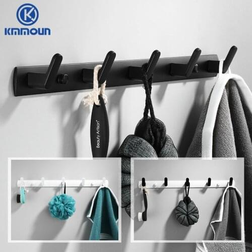 White/Black Painted Robe Hooks Wall Hang Mounted Towel Hook Clothes Hook Bathroom Hardware Hat Hook