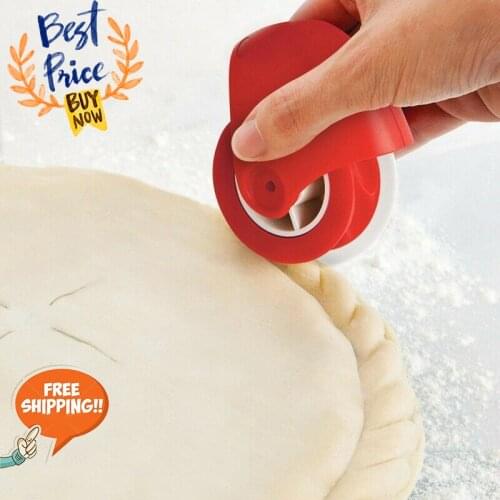 Kitchen Pizza Pastry Lattice Cutter Pastry Pie Decor Cutter Plastic Wheel Roller for Pizza Pastry Pie Crust Baking Cutter Tools