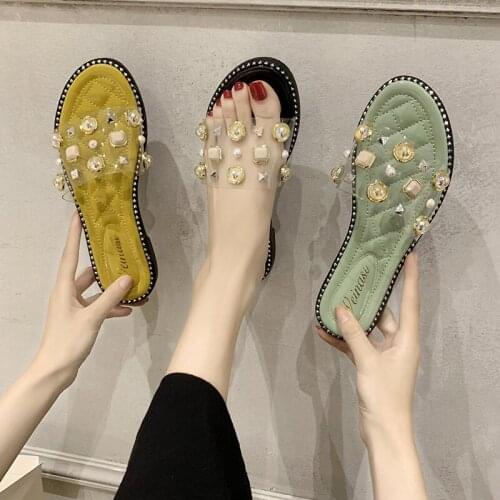 Similarfree Summer Women Slippers Fashion Breathable Outdoor Rivet Punk Style Shoes For Woman 2021 New Sapatos Femininos Sandals
