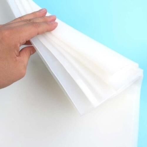 Silicone rubber sheet 1/1.5/2/3/4/5mm thickness board film 500*500mm width thin board white rubber seal gasket