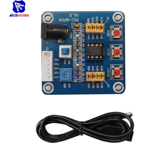 PIC12F675 Development Board Learning Board Breadboard with Outside Reset Button 5V