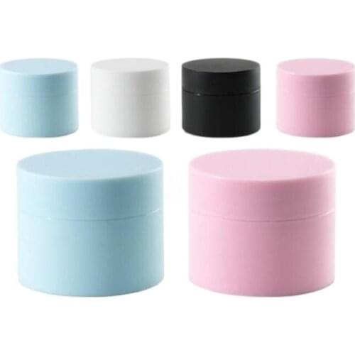 30g FROSTED black/white/blue/pink cream jar plastic jar for eye cream/gel/hair wax/moisturizer/essence cosmetic packing