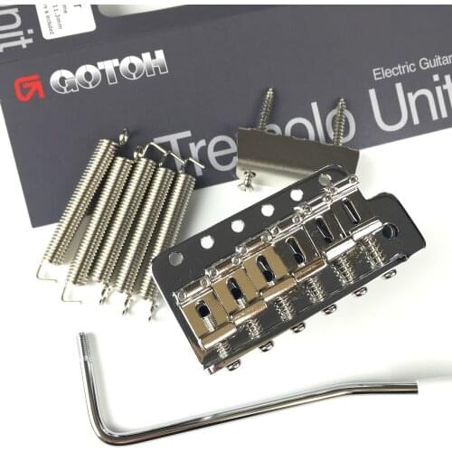 Genuine Original GOTOH GE101T Vintage Style Electric Guitar Tremolo System Bridge Silver Chrome