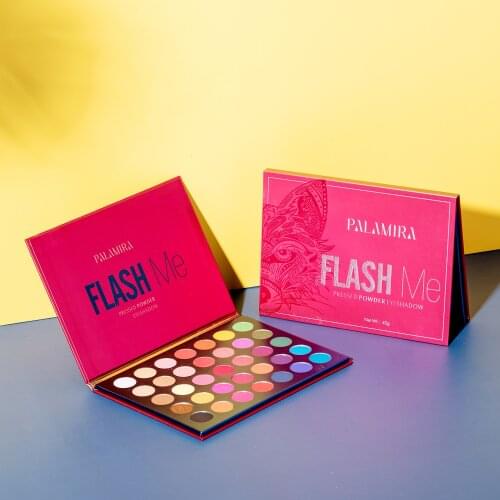 PALAMIRA 35 Colors Pressed Matte Glitter Eyeshadow Palette New Waterproof Long-lasting Pigment Diamond Shimmer Nude Shiny Makeup