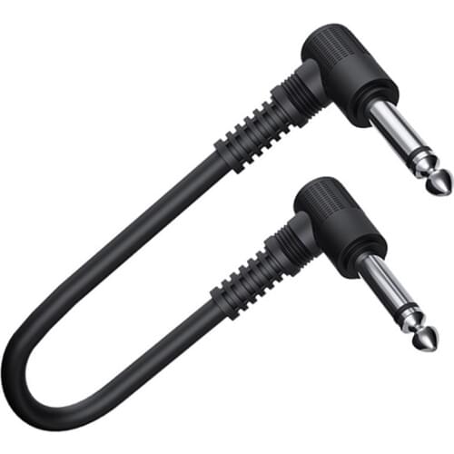 15cm Pedal Cable Musical Instruments Patch Cord 6.35 Electric Guitar Effect Wire for Music Lovers Playing Ornament