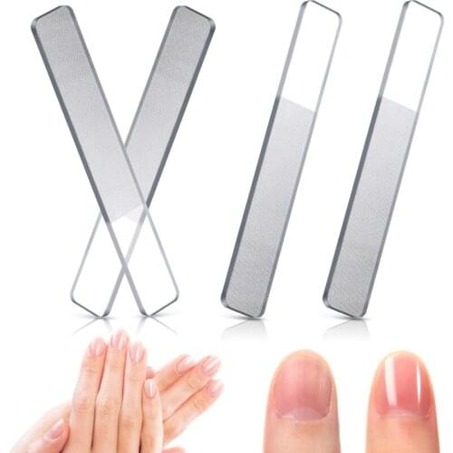 Nano Glass Nail File Nano Crystal Fingernail Files Upgrade Nail Buffers Polishing Strip Professional Crystal Nail Manicure Tool
