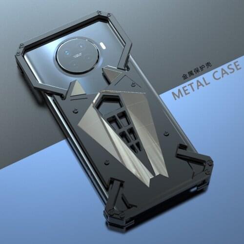 Luxury Shockproof Aluminum Metal Armor Ring Case For Oppo Reno 5 4 3 Pro Ace 2 Ace2 Aluminium Bumper Case Metal Frame Cover