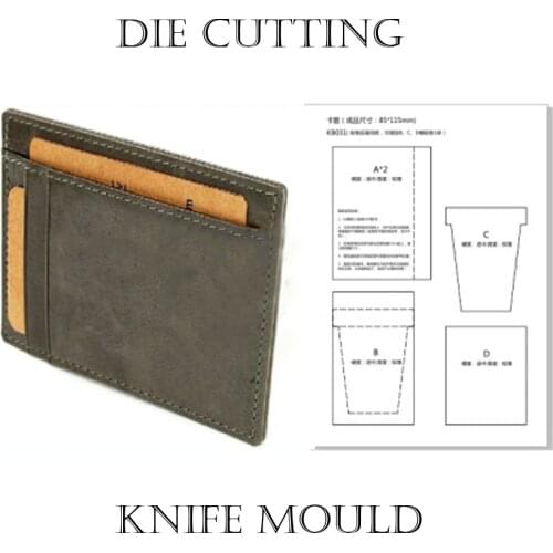 Leather craft cutter card holder wallet case die cutting knife mould hand punch tool set leather hole punches deri el aletleri