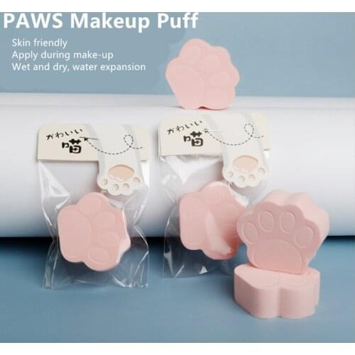 1pcs Cosmetic Puff Cute Cats Paws Makeup Sponge Face Foundation Powder Beauty Make Up косметика Maquiagem Maquillage