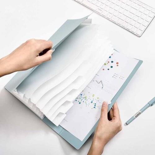 Student Expanding Wallet File Folders A4 Classification Folder Multi-layer Test Paper Folder Stationery Office Supplies