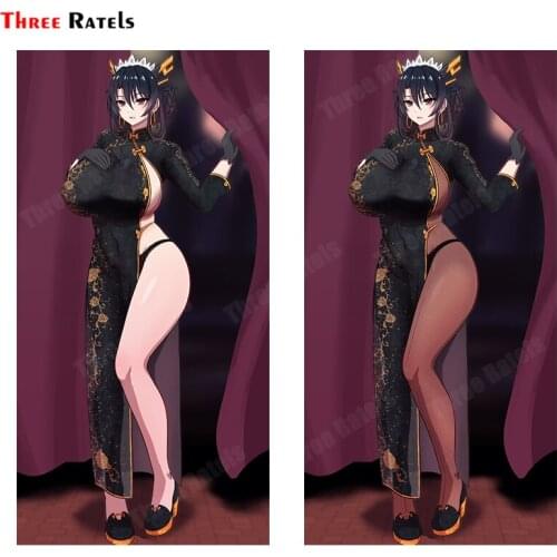 Three Ratels B139 Anime Game Black Wyrm S9 Last Origin For Audi A6 C8 Decal Car Assessoires Cartoon Creative Waterproof Sticker