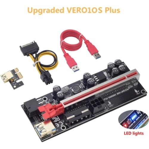 2021 Newest PCIE Riser 010s Plus Upgraded Mining Super Version PCIE x16 PCI Express Extension Riser Card for Mining Video Card