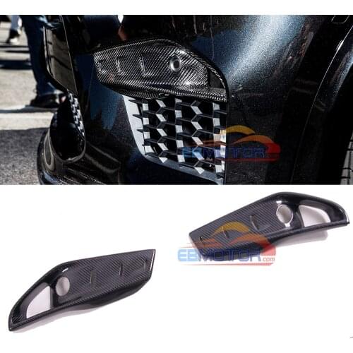 Real carbon fiber front Upper Splitters Inserts 1pair for BMW F85 X5M F86 X6M 2015UP B428