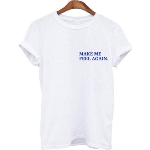 Let me feel the pocket print Womens t-shirt casual funny t-shirt 90s retro t-shirt summer top Female