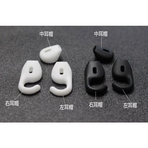 Hot sale 3pcs silicone ear tips buds earbud eartip with hook for boost wireless Bluetooth earphone