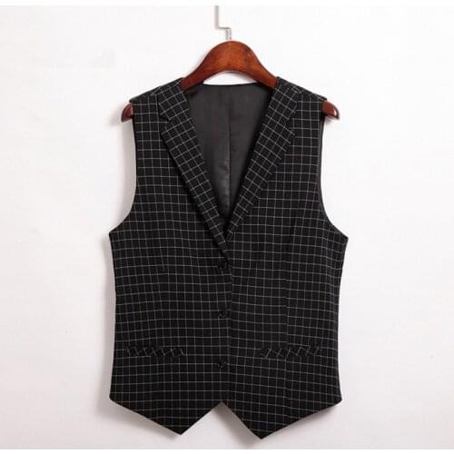Vest Female 2019 Spring Summer New Style Fashion Short Plaid Casual Wild Vest Sleeveless Vest Jacket Autumn Clothes For Women