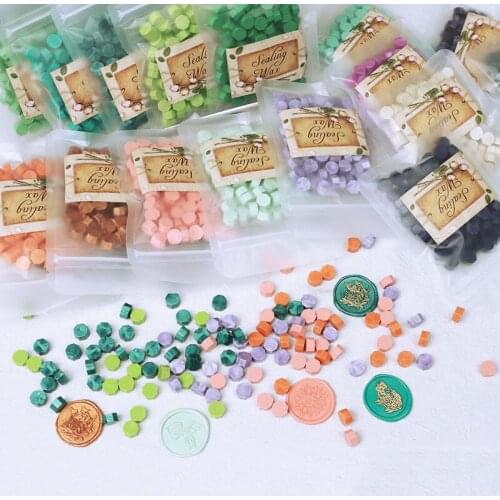 100Pcs Sealing Wax Seal Beans For Vintage Craft Envelope Wedding Wax Fire Paint Wax Particles Ancient Sealing Wax Stamp Making