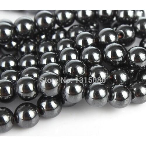 150pcs/lot Natural Stone Hematite Beads Round Loose Beads 8mm DIY Necklace Bracelet Jewelry Making