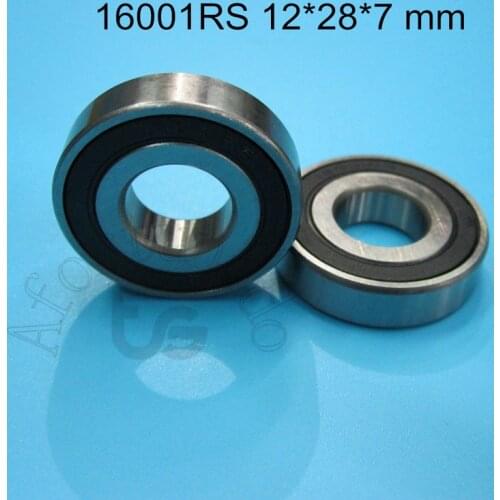 16001 16001zz 16001RS 12*28*7(mm) 1Piece bearing ABEC-5 Metal rubber sealing type chrome steel deep groove bearing