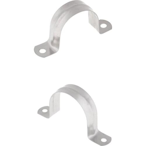 MagiDeal 2x Stainless Steel Saddle Clip Clamp Stormwater Downpipe 40/50mm