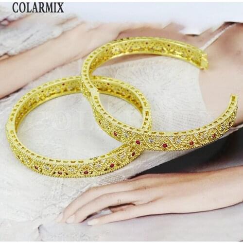 3 Pcs New design Hollow Metal Bangle Elegant Bracelet Zirconia Crystal Bangle Women bangle 31426