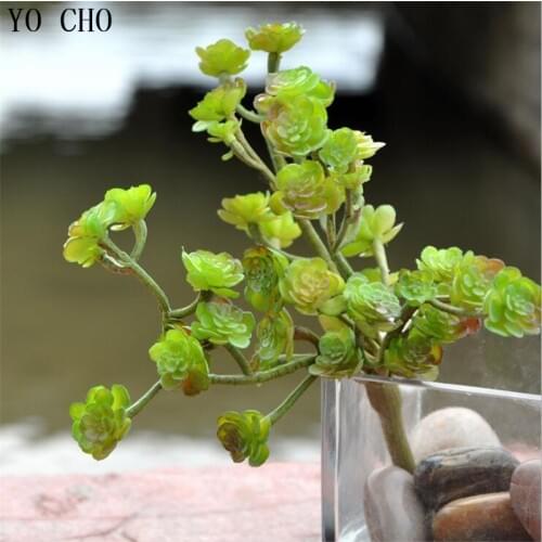 40 head Long shoot artificial plants Garden Succulent Grass Desert PU flower Landscape Arrangement Garden Decor Cute Decoration