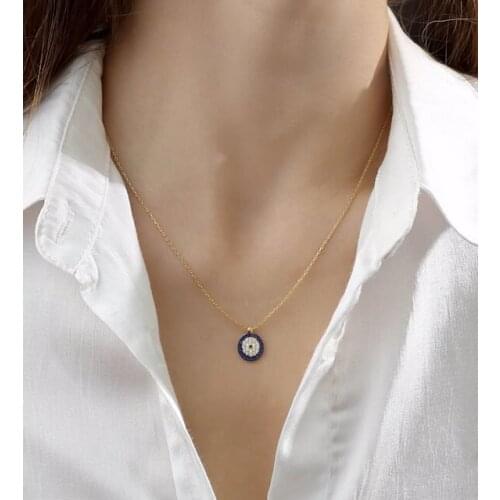 925 sterling Silver Evil Eye Necklace