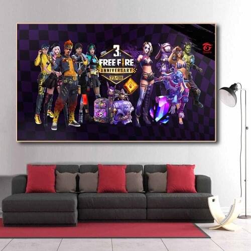 5D DIY Full Diamond Painting Garena Free Fire Poster Battle Royale Game Diy Diamond Embroidery Home Decoration