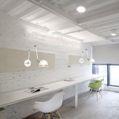 American Nordic Industrial Wind Long Arm Wall Light Personality Single Head Wall Light Iron Art E27 LED Decoration Hotel / Aisle