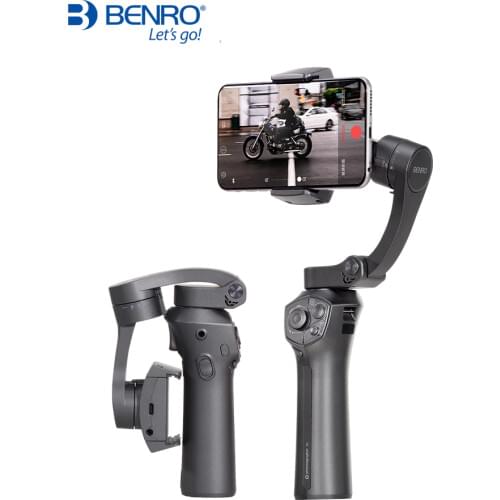 BENRO P1 3 Axis Smartphone Handheld Gimbals Stabilizer Foldable Pocket Wireless Charging For Gopro iPhone Huawei XiaoMi