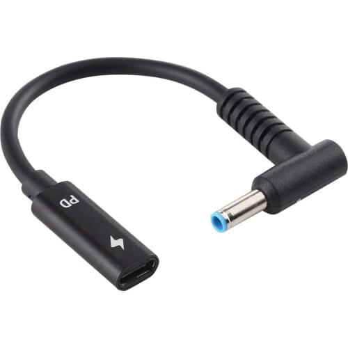 Type C USB 3.1 USB-C to DC 20V 4.5 3.0mm For HP Power Plug PD Emulator Trigger Charger Cable for Lap top