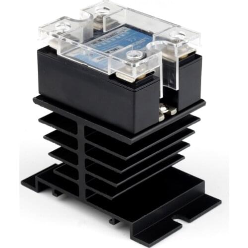 HWEXPRESS Solid state relay 25A and Radiator 1 set Output voltage 25-480VAC Single phase voltage regulation