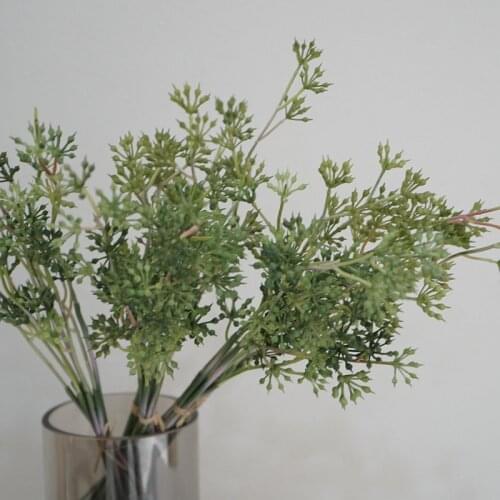 48cm 8pcs/bunch Fake Plant Wedding Party Decor Simulation Meaty Flower Bunch Pomegranate Fruit Decor