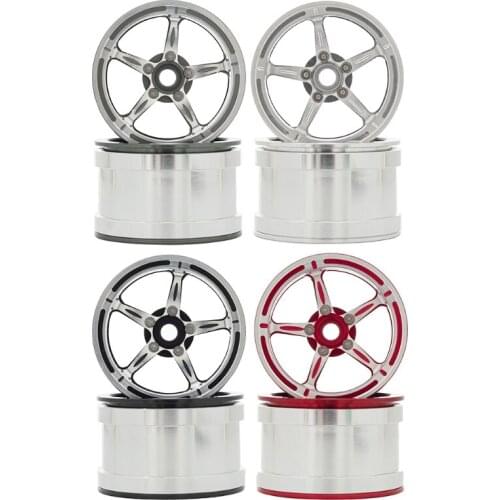 J60B Metal Wheel Rims Set Upgrades Parts Accessories for 1/10 RC Crawler Car