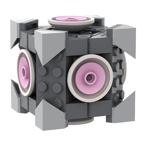 MOC Ideas Portal Series Companion Cube DIY Educational Toys Building Blocks Model Ideas Childrens Toys Birthday Gifts