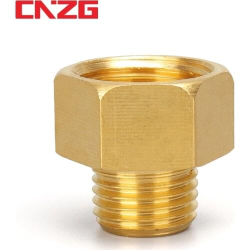 1/8" 1/4" 3/8" 1/2" Male to Female Thread Brass Pipe Connectors Brass Coupler Adapter Threaded Fitting